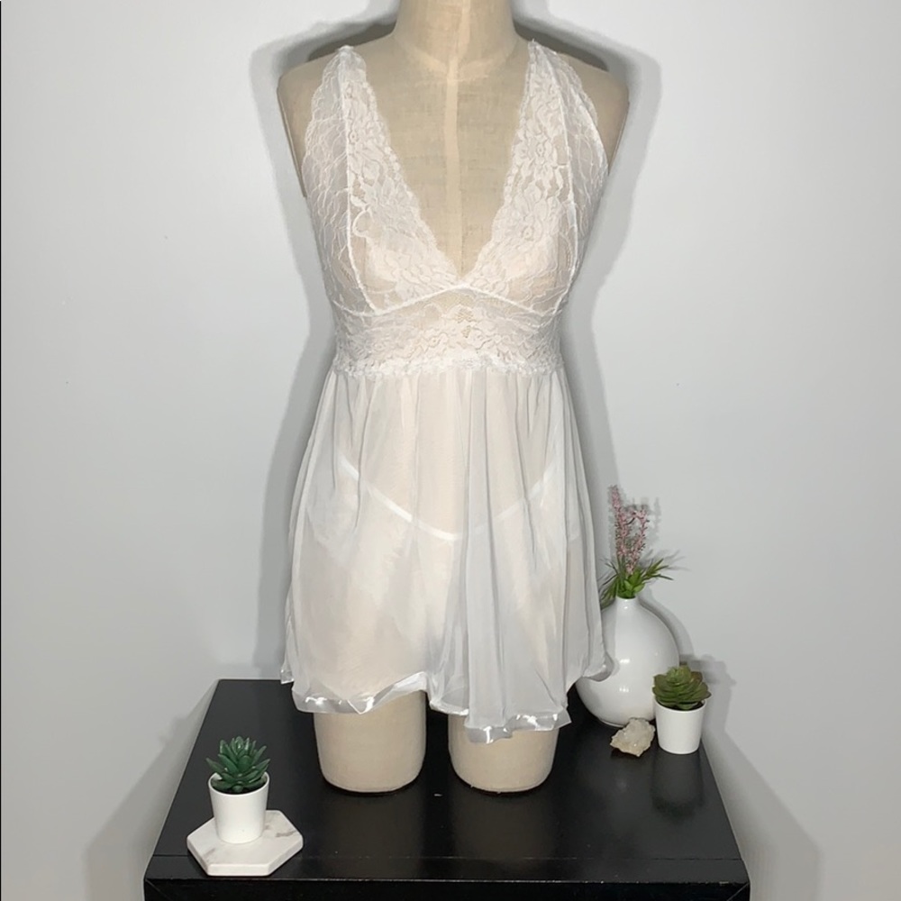📦 Sheer white adjustable chemise set (M-17| XXL-5) - Picture 14 of 14